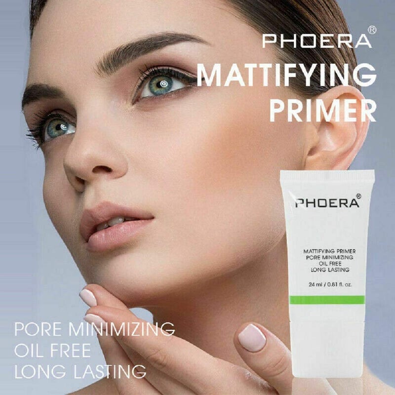 Phoera AQUAPURITY PHOERA FACE PRIMER Flawless Matte Finish Face Makeup Primer Oil Control Full Coverage Make Up Base beauty blender Long Lasting Moisturizing Pores Minimiser & Wrinkle Filler (24ml) - Image 2